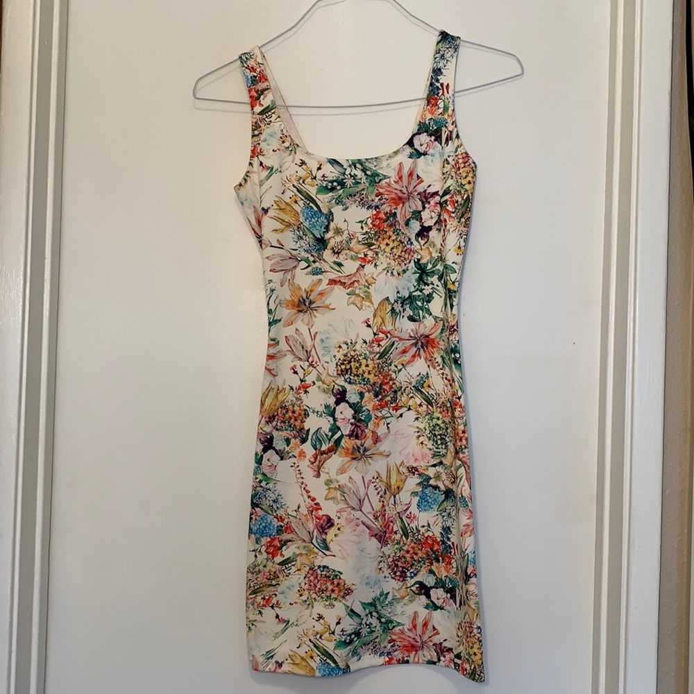 White floral dress